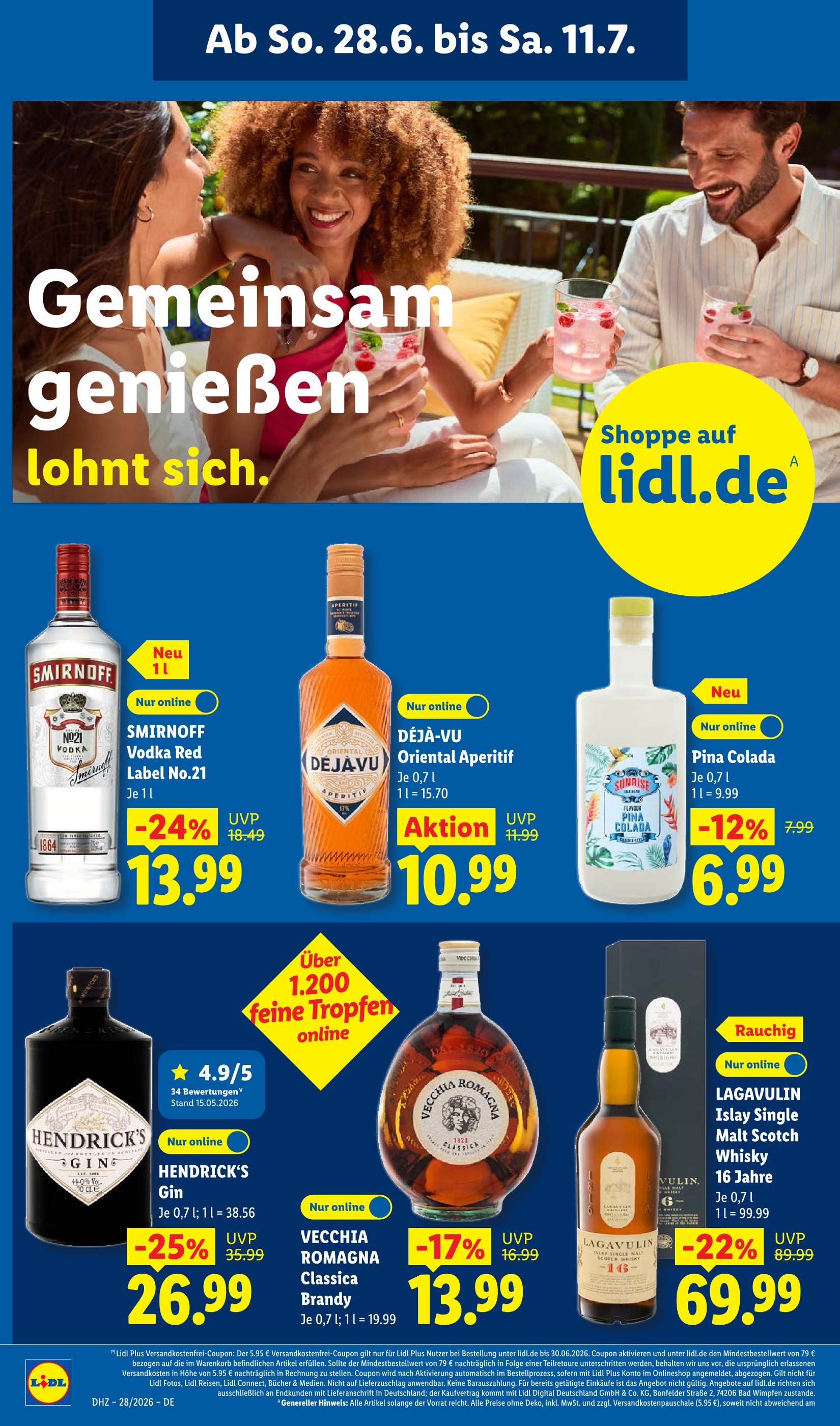 Lidl Spirituosen im Prospekt